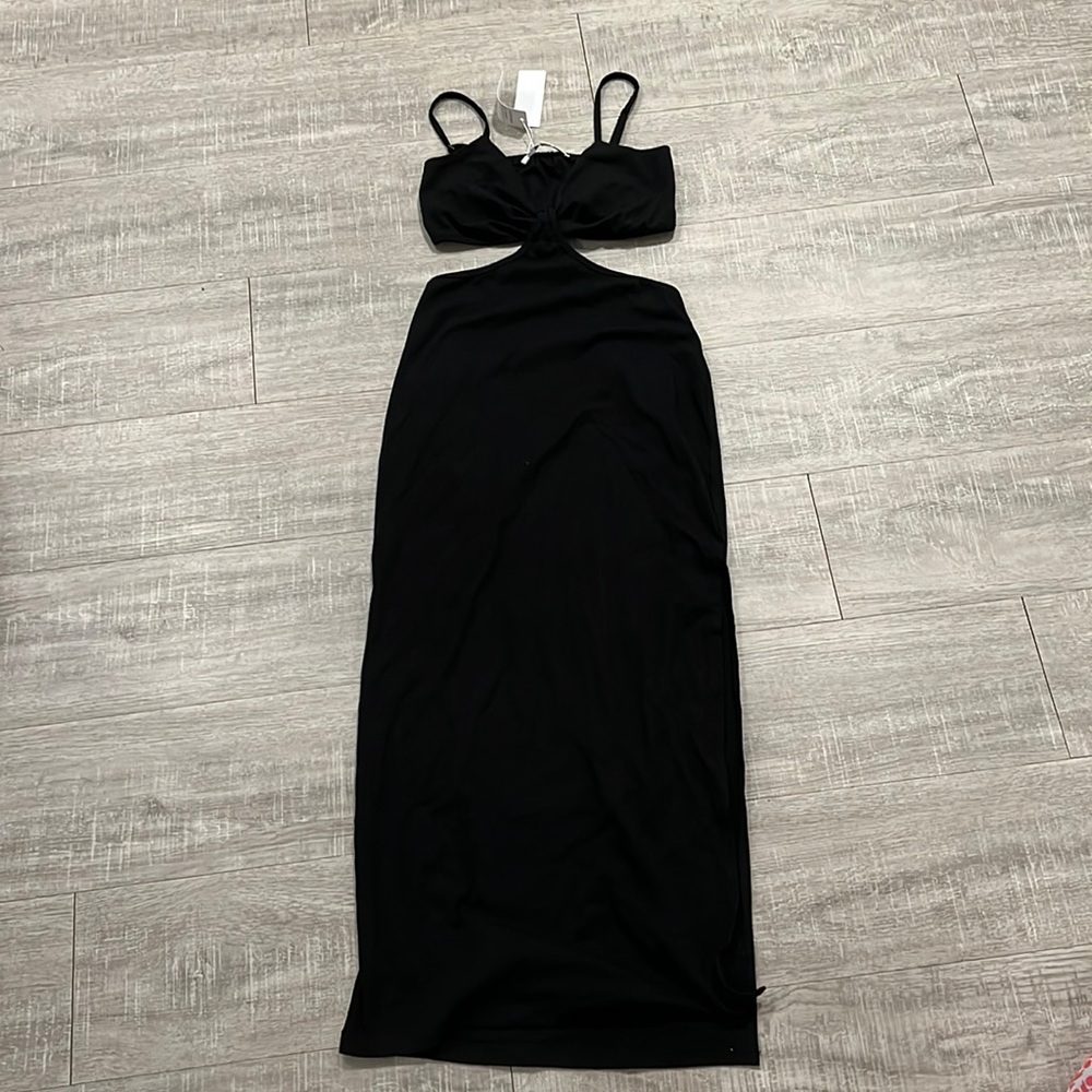 NWT Black Maxi Cut Out Dress Size Small
